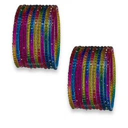 PRIYA KANGAN Colorful Beaded Glass Bangles-picture-18
