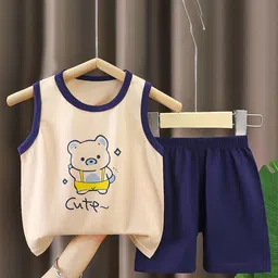 StyleCast x Revolte Boys Printed Pure Cotton T-shirt With Shorts-image-85