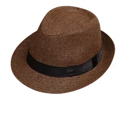 Infispace Men Self Design Fedora Hat image 2