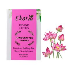 Ekaiva Organics Divine Lotus Premium Bathing Bar - 125 g-57