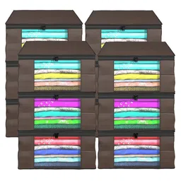 Kuber Industries Brown Set of 6 Regular Drawer Organiser Organisers image 2