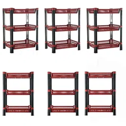 Kuber Industries Maroon 6 Pieces Multi-Utility Organisers-47