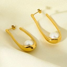 DIVASTRI Oval Studs Earrings-6