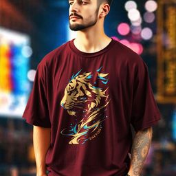 THE BEETEL HOUSE Men Graphic Printed Oversized T-shirt-image-98