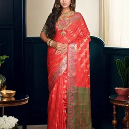 Anouk Ethnic Motifs Woven Design ZariSaree-image-94