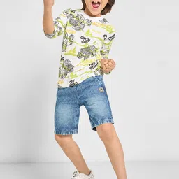 Pantaloons Junior Boys Graphic Printed Round Neck Cotton T-shirt-picture-8
