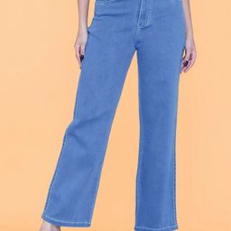 DressBerry Women Rodeo Wide Leg High-Rise Stretchable Jeans-image-90
