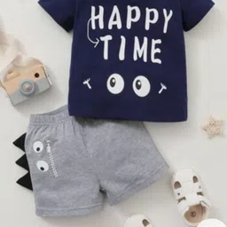 YK Unisex Kids Printed T-shirt with Shorts-picture-12