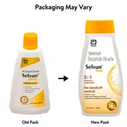 Selsun 2-in-1 Anti-Dandruff PH Balanced Shampoo + Conditioner for Dry Scalp - 120 ml image 3