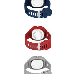 Hala Men Pack of 3 Solid Square Tang Regular Analogue Watches image 3