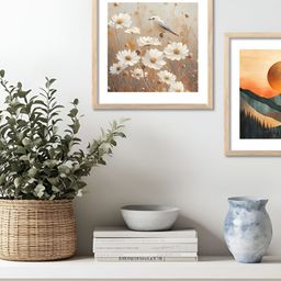 Kotart Brown & White Set of 2 Piece Wood Abstract Wall Paintings-picture-11