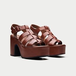 Oroh Leather Party Platform Sandals-33
