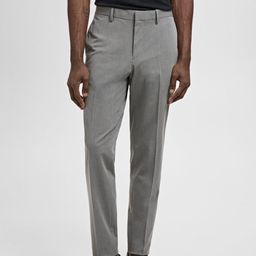 MANGO MAN Mid-Rise Super Slim Fit Semi-Formal Trousers-image-73