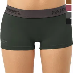 FREECULTR Women Pack Of 5 Antibacterial Micromodal Boy Short Briefs-image-34