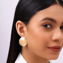 Priyaasi Gold-Plated Contemporary Studs Earrings-32