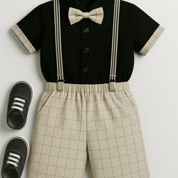 TOGEPI Boys Pure Cotton Shirt with Shorts-picture-26