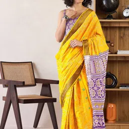 Mitera Bandhani Ready to Wear Bagru Saree-picture-41