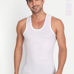 CAVENDERS Pack Of 4 Pure Cotton Gym Vests - soft White Premium quality Dno-v193st-picture-16