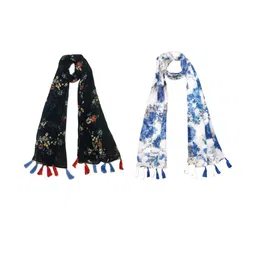 StoleVilla Floral Chiffon Stoles-picture-29