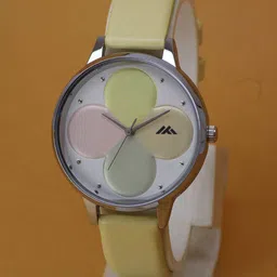 VIRAKTI Women Bracelet Style Straps Round Reset Time Analogue Watch G-35-YELLOW-V.Y-image-52