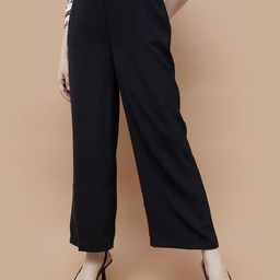 CODE by Lifestyle Women Mid Rise Relexed Fit Wide Leg Trousers-image-49