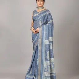 A.V.M. SILK MILLS Ethnic Motifs Pure Cotton Saree-picture-56