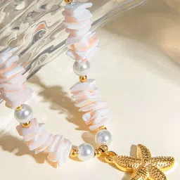 Just Lil Things Star Fish Drop Necklace-28