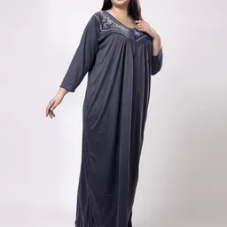 CHUI MUI Embroidered Maxi Nightdress-picture-26