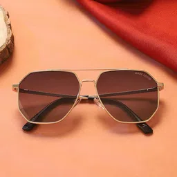 MARC LOUIS Unisex Square Sunglasses with Polarised and UV Protected Lens MARC LOUIS 9226 GOLDEN SG-79