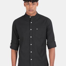 Blu MNKY Men Smart Slim Fit Cotton Casual Shirt-image-71