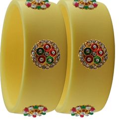 Vidhya Kangan Women Beige Bangle-image-79