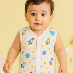Kidbea Infants Space Printed Jhabla Vest Jhabla_Space_03M-image-81