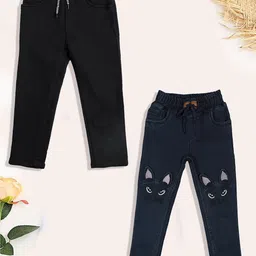 YK Boys Slim Fit High-Rise Light Fade Embroidered Jeans-image-72
