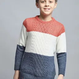 Monte Carlo Boys Colourblocked Woollen Pullover-picture-17