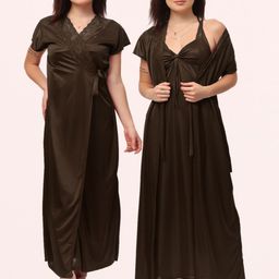NIGHT KEYS Maxi V-Neck Nightdress-image-88