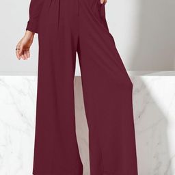 OOMPH! FACTOR Women Relaxed Regular Fit Mid-Rise Pleated Korean Pants-image-72