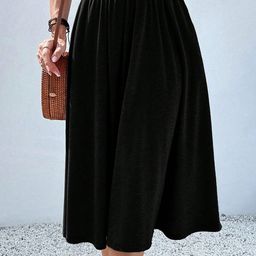 KATECLO Flared Midi Skirt-image-88