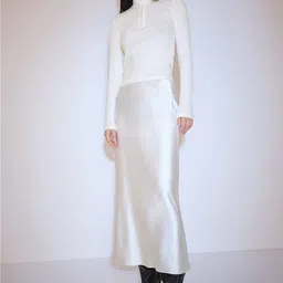 MANGO Self-Design Zip Knit Sweater-image-14
