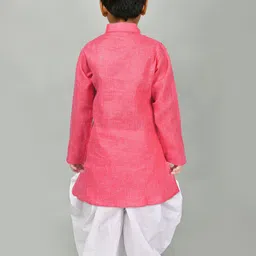 NFC CREATION Boys Floral Embroidered Regular Thread Work Kurta with Patiala image 4