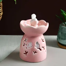 TAYHAA White & Pink Textured Ceramic Aroma OilDiffusers-14