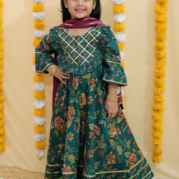 UNBIND Girls Printed Ready to Wear Lehenga & Blouse With Dupatta-picture-13