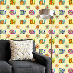 ArtzFolio Printed UV-Resistant Anti-Bacterial Cartoon Snails Peel & Stick Wallpaper-image-42
