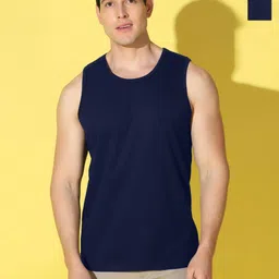 WOOSTRO Men Pack of 2 Solid Round Neck Cotton Slim Fit Sports T-shirts-picture-14