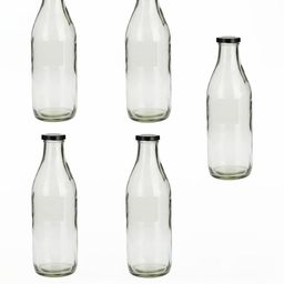 SOMIL Set Of 5 Glass Water Bottle-image-38