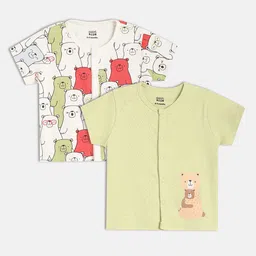 MINI KLUB Infants Boys Pack Of 2 Innerwear Vests-picture-33
