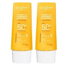 DOT & KEY 2 Pcs Vitamin C + E Super Bright SPF 50 Sunscreen For Glowing Skin - 80g Each-20