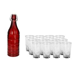 SOMIL Red Glass Airtight Can Bottle-image-22