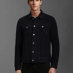 Louis Philippe Men Solid Pure Cotton Jacket-24