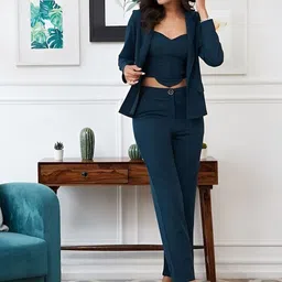 Mast & Harbour V-Neck Top With Trousers Co-Ords-image-18