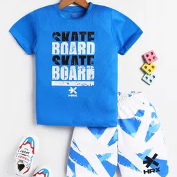 HRX by Hrithik Roshan Boys U-17 Rapid-Dry Printed T-shirt with Shorts-picture-48